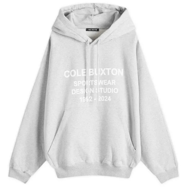 Cole Buxton Design Studio Hoodie - Light Grey Marl