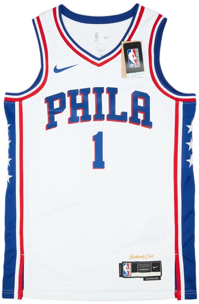 2022-23 Philadelphia 76ers Harden #1 Nike Swingman Home Jersey (M)