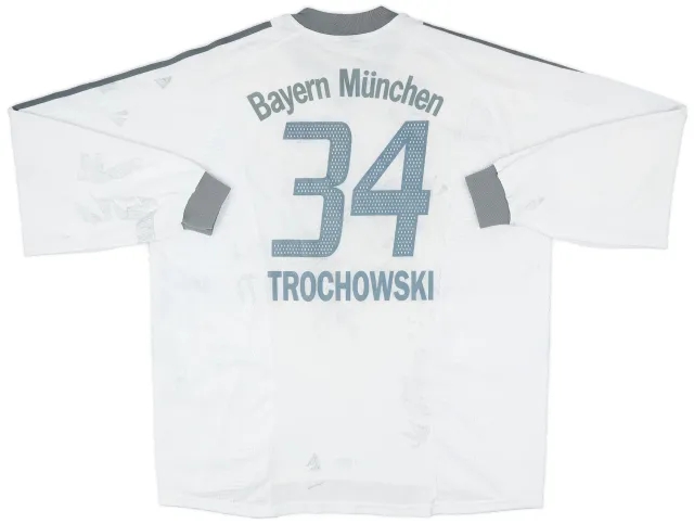 adidas 2002-03 Bayern Munich Away L/S Shirt Trochowski #34 - 4/10 - (XXL)