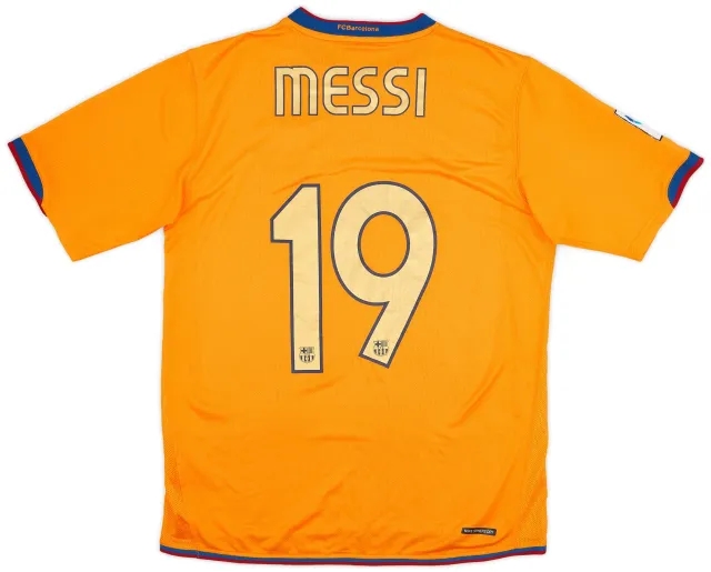Nike 2006-08 Barcelona Away Shirt Messi #19 - 8/10 - (M)