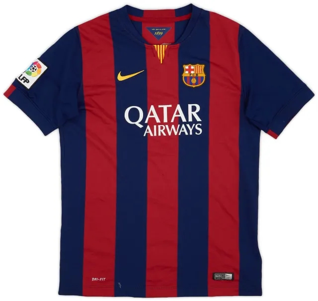Nike 2014-15 Barcelona Home Shirt - 8/10 - (XL.Boys)