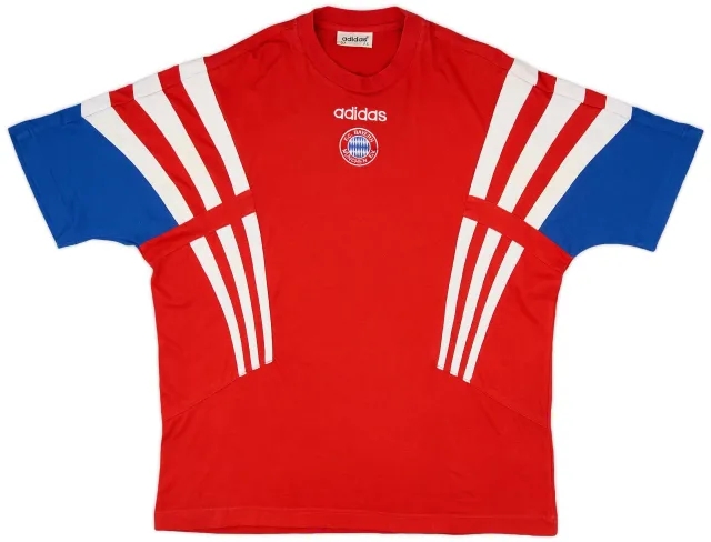 1995-96 Bayern Munich adidas Cotton Tee - 6/10 - (M)