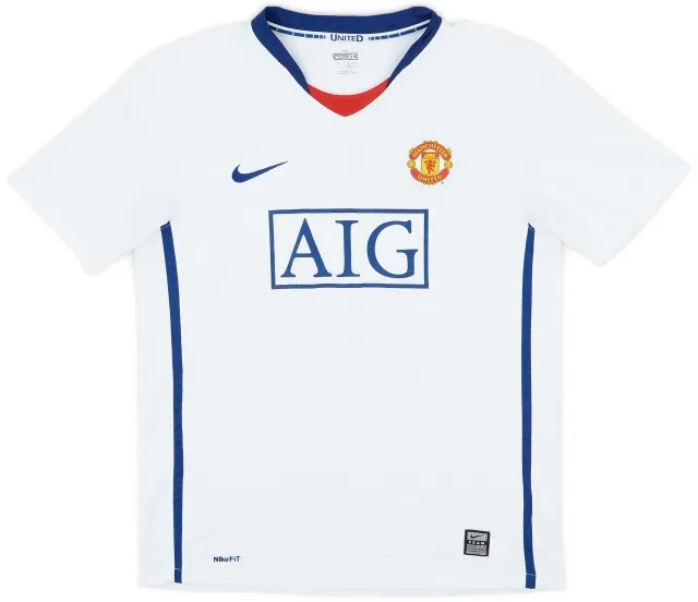 Nike 2008-10 Manchester United Away Shirt - 6/10 - (XL.Boys)