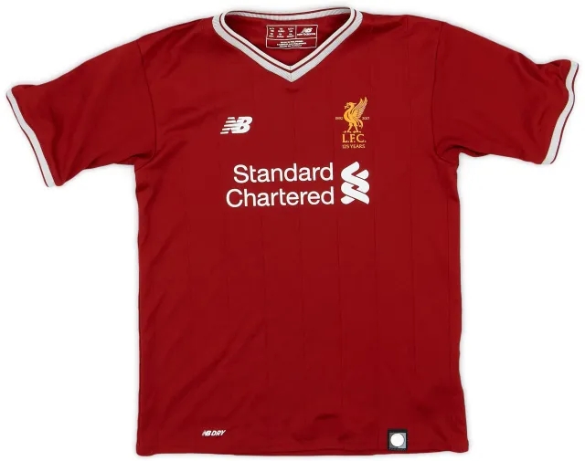 NewBalance 2017-18 Liverpool 125 Years Home Shirt - 6/10 - (S.Boys)