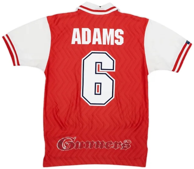 Nike 1996-98 Arsenal Home Shirt Adams #6 - 7/10 - (S)