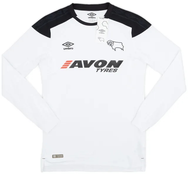 Umbro 2017-18 Derby County Home L/S Shirt (S)