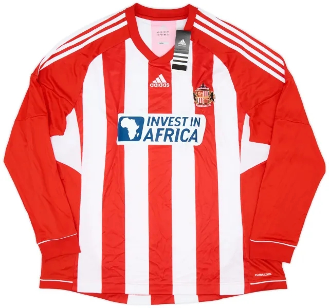 adidas 2012-13 Sunderland Home L/S Shirt (XXL)