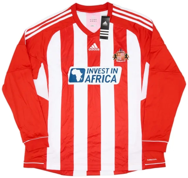 adidas 2012-13 Sunderland Home L/S Shirt (XXL)