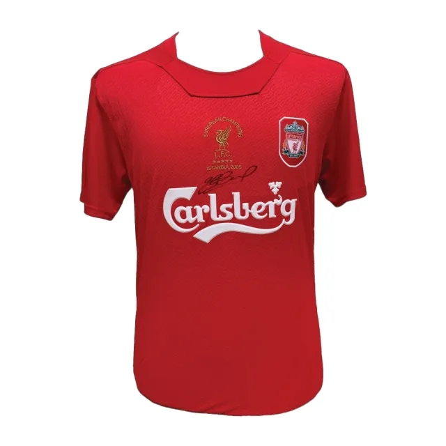 Steven Gerrard Signed Liverpool 2005 Champions League Final shirt