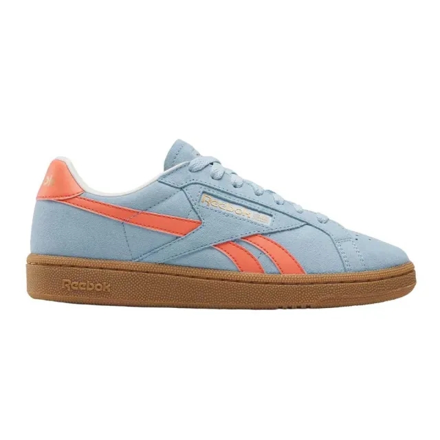 Reebok Women's Club C Grounds Trainers - Soft Blue/Supercharged Coral/Gum -  Size: UK 4