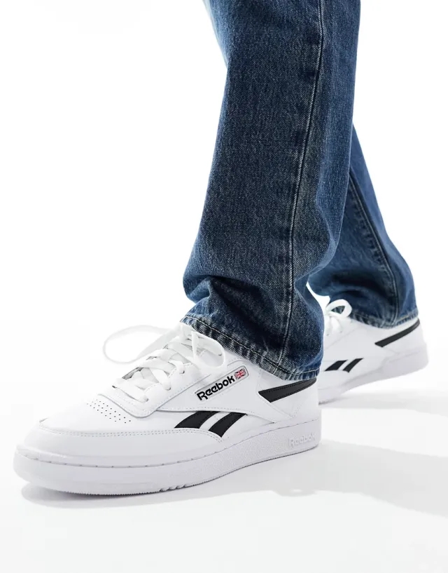 Reebok Club C Revenge Trainers In White And Black