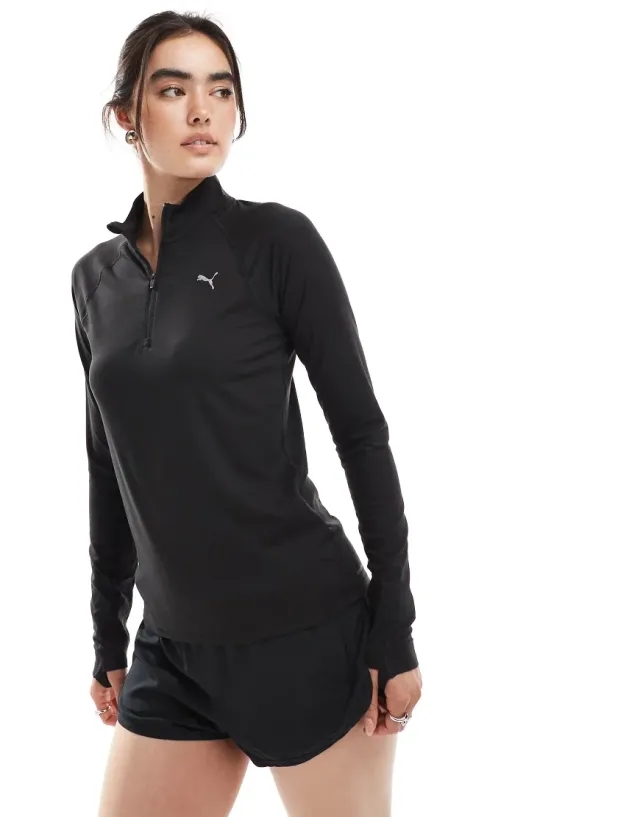 Puma Velocity Cloudspun Half Zip Long Sleeve T-shirt
