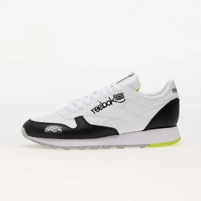 Sneakers Reebok Classic Leather Core Black/ Ftw White/ Acid Yellow Eur 43