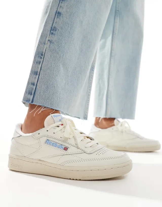 Reebok Club C 85 Vintage Trainers In Off White