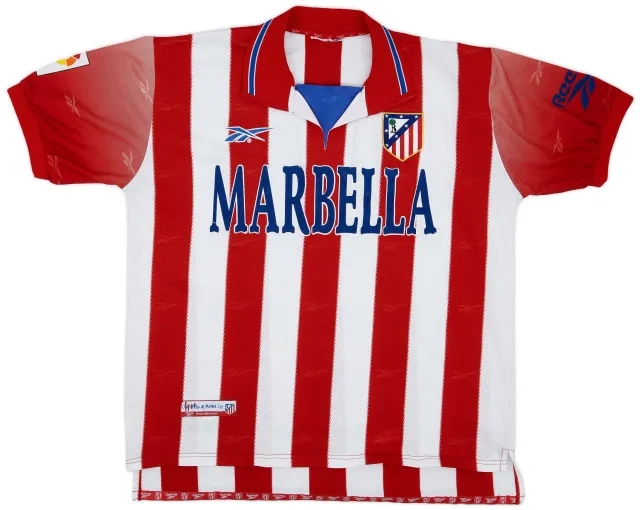 Reebok 1998-99 Atletico Madrid Home Shirt - 6/10 - (XL)