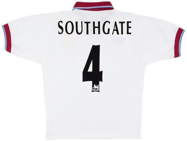 Reebok 1996-98 Aston Villa Away Shirt Southgate #6 - 8/10 - (S)