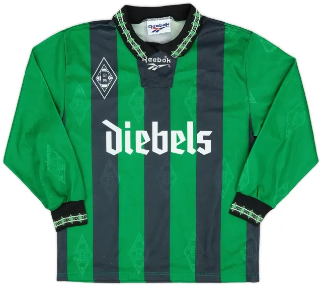 Reebok 1995-96 Borussia Monchengladbach Away L/S Shirt - 8/10 - (XS)