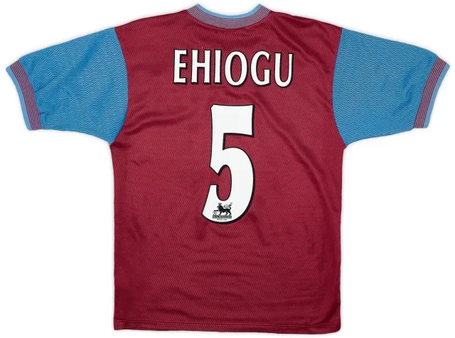 Reebok 1997-98 Aston Villa Home Shirt Ehiogu #5 - 9/10 - (S)
