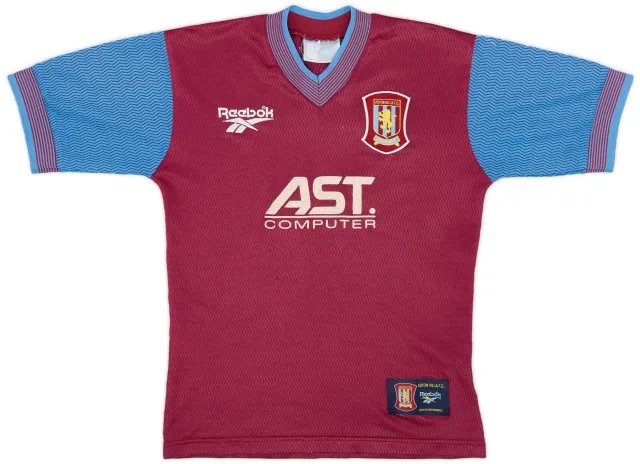 Reebok 1997-98 Aston Villa Home Shirt - 7/10 - (M.Boys)