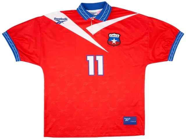 Reebok 1997-99 Chile Home Shirt #11 (Salas) - 9/10 - (L)