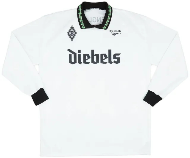 Reebok 1995-96 Borussia Monchengladbach Home L/S Shirt - 8/10 - (XXL)