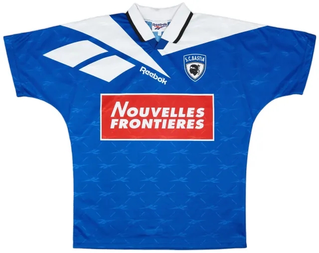 Reebok 1995-96 Bastia Home Shirt - 9/10 - (M)