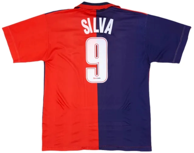 Reebok 1996-98 Cagliari Home Shirt Silva #9 - 7/10 - (XL)
