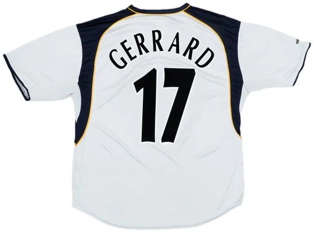 Reebok 2001-03 Liverpool Away Shirt Gerrard #17 - 6/10 - (M)