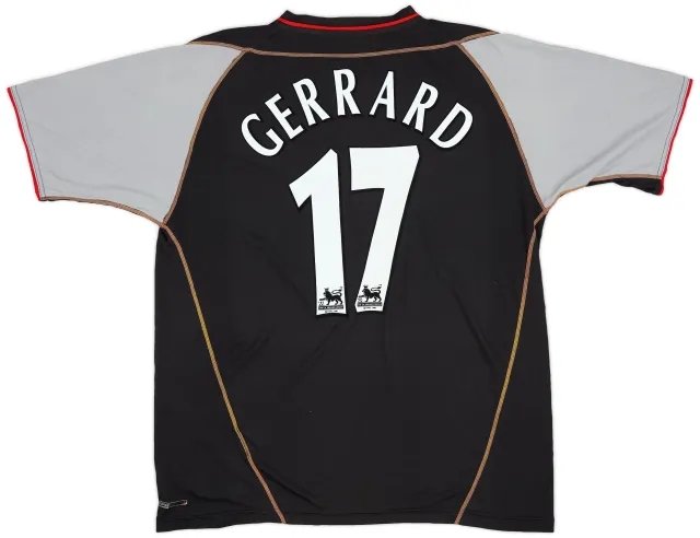 Reebok 2002-04 Liverpool Away Shirt Gerrard #17 - 8/10 - (L)
