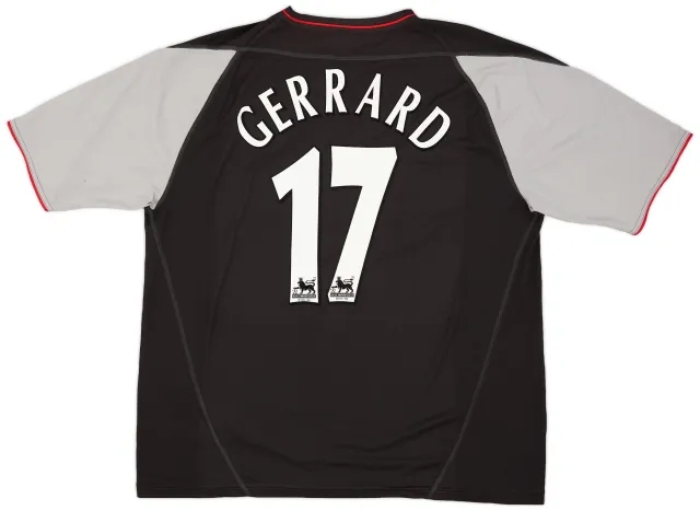Reebok 2002-04 Liverpool Away Shirt Gerrard #17 - 8/10 - (XL)