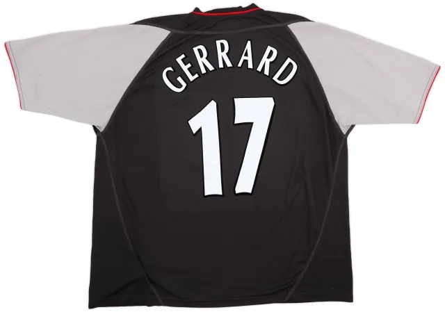 Reebok 2002-04 Liverpool Away Shirt Gerrard #17 - 7/10 - (XXL)