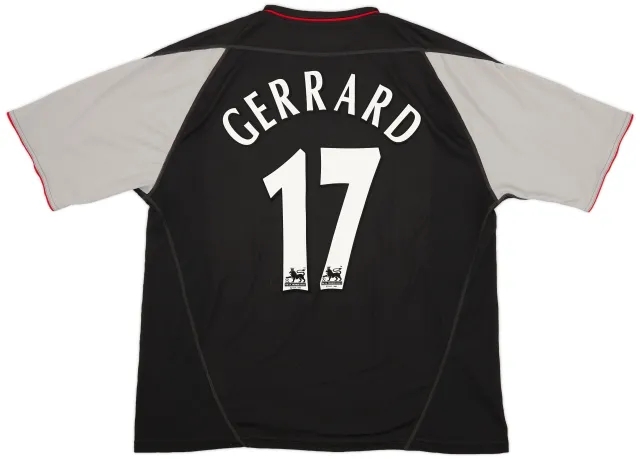 Reebok 2002-04 Liverpool Away Shirt Gerrard #17 - 9/10 - (XL)