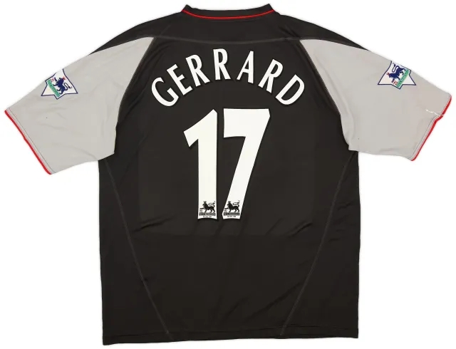 Reebok 2002-04 Liverpool Away Shirt Gerrard #17 - 6/10 - (L)