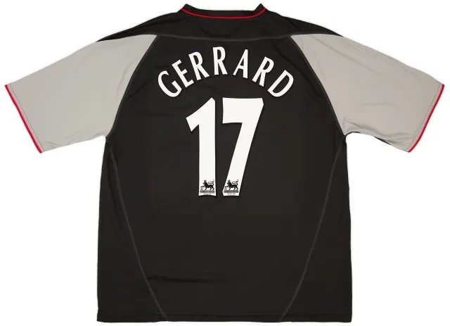 Reebok 2002-04 Liverpool Away Shirt Gerrard #17 - 8/10 - (XL)
