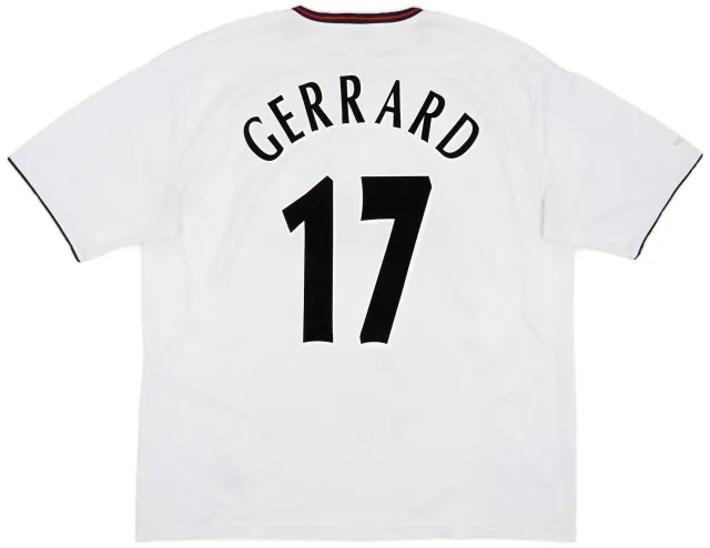 Reebok 2003-04 Liverpool Away Shirt Gerrard #17 - 5/10 - (XXL)