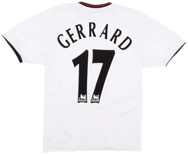 Reebok 2003-04 Liverpool Away Shirt Gerrard #17 - 7/10 - (S)