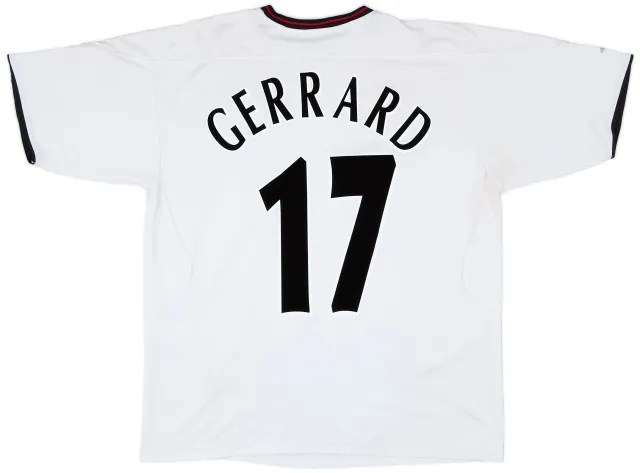 Reebok 2003-04 Liverpool Away Shirt Gerrard #17 - 6/10 - (L)