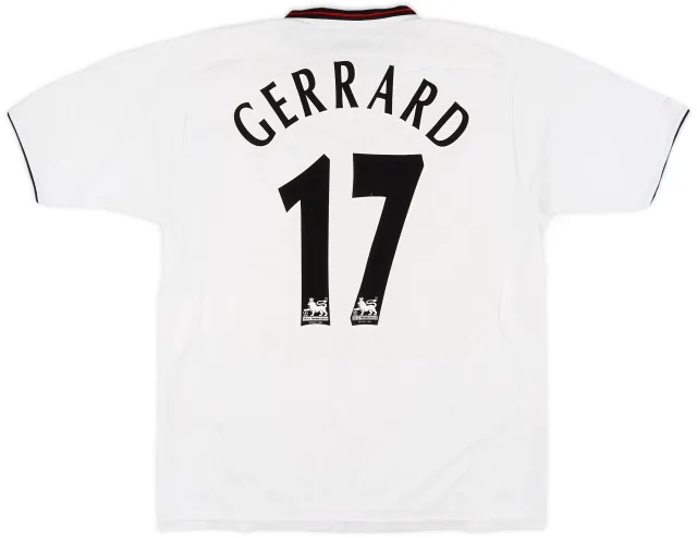 Reebok 2003-04 Liverpool Away Shirt Gerrard #17 - 6/10 - (XL)