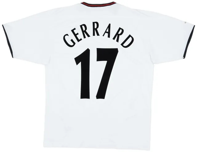 Reebok 2003-04 Liverpool Away Shirt Gerrard #17 - 6/10 - (L)