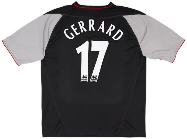 Reebok 2002-04 Liverpool Away Shirt Gerrard #17 - 8/10 - (XL)