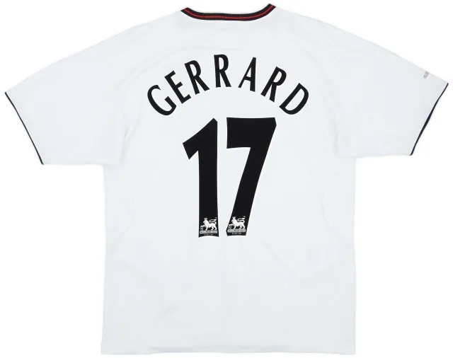 Reebok 2003-04 Liverpool Away Shirt Gerrard #17 - 5/10 - (S)