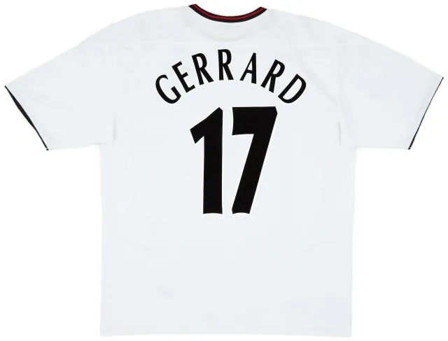 Reebok 2003-04 Liverpool Away Shirt Gerrard #17 - 6/10 - (L)