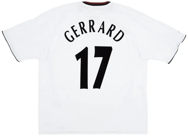 Reebok 2003-04 Liverpool Away Shirt Gerrard #17 - 7/10 - (XL)