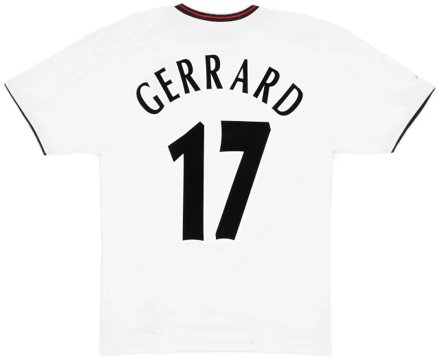 Reebok 2003-04 Liverpool Away Shirt Gerrard #17 - 6/10 - (S)