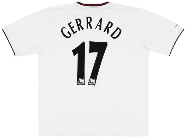 Reebok 2003-04 Liverpool Away Shirt Gerrard #17 - 7/10 - (XL)
