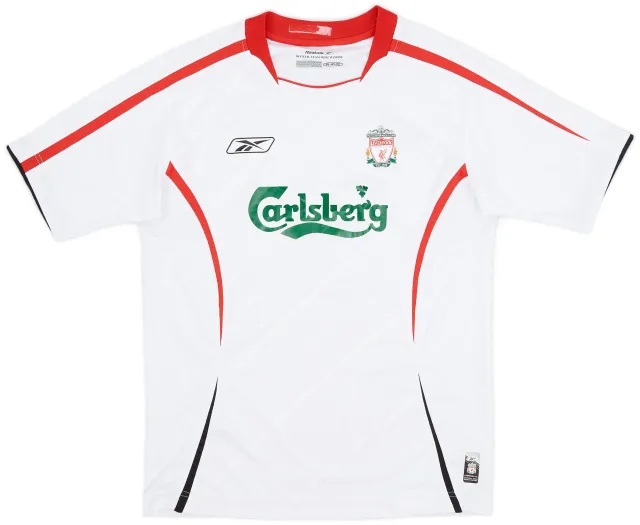 Reebok 2005-06 Liverpool Away Shirt - 6/10 - (L.Boys)