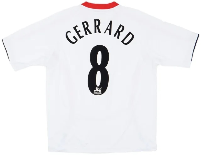 Reebok 2005-06 Liverpool Away Shirt Gerrard #8 - 6/10 - (L)