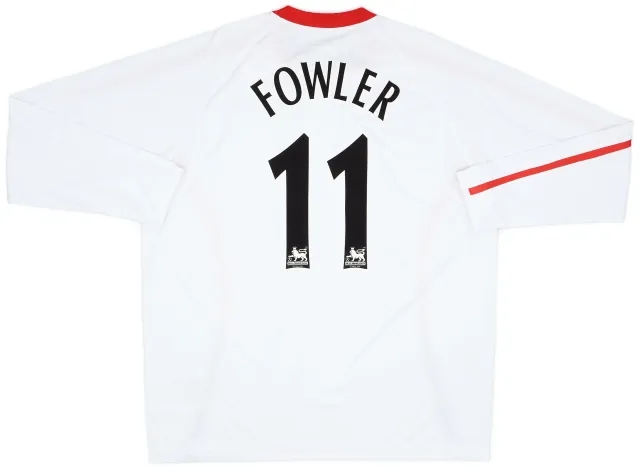 Reebok 2005-06 Liverpool Away L/S Shirt Fowler #11 (XXL)