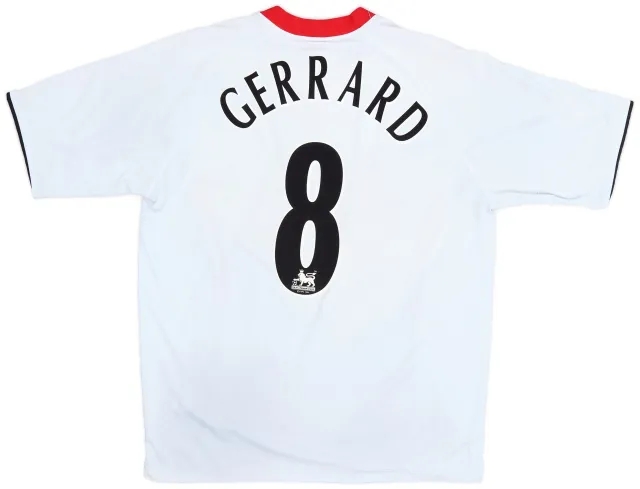 Reebok 2005-06 Liverpool Away Shirt Gerrard #8 - 5/10 - (L)
