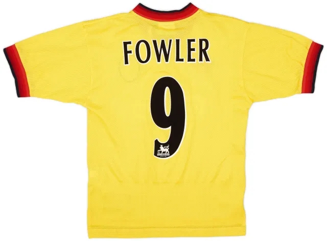 Reebok 1997-99 Liverpool Away Shirt Fowler #9 - 10/10 - (S)